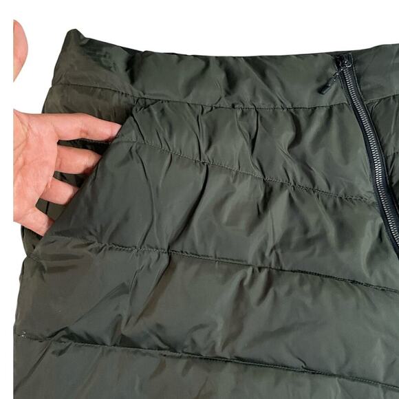 ICEBURG Outerwear Puffer Olive Green Skirt Med Pockets Full Zip100% Polyester - Picture 5 of 12